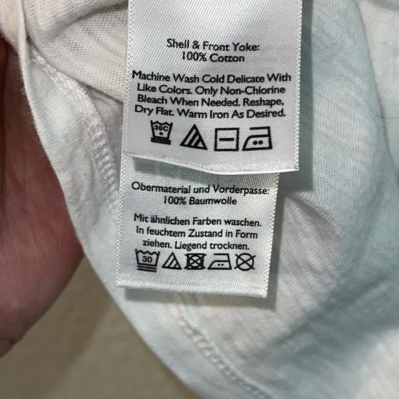 Eddie Bauer white cotton embroidered too. Size medium GUC - Picture 4 of 5